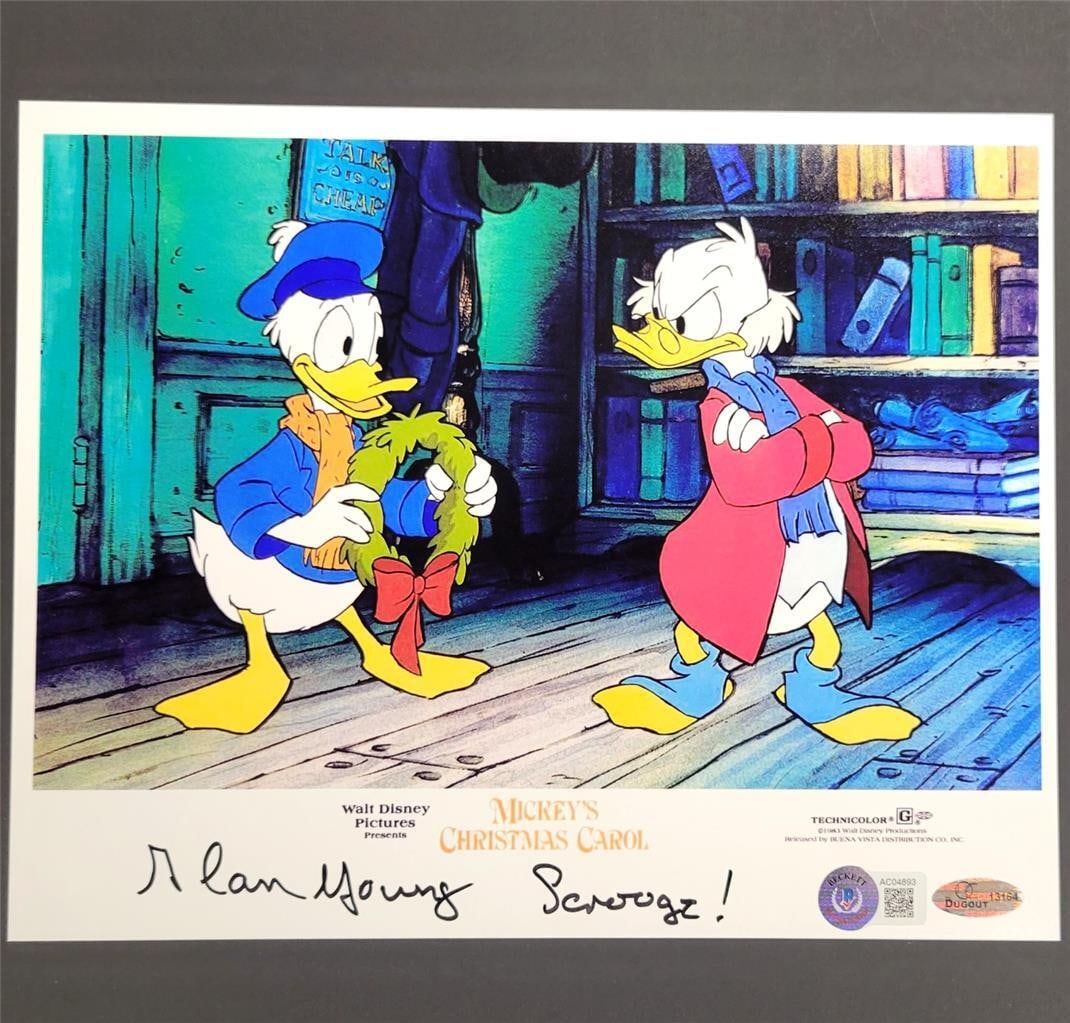 Alan Young Signed DuckTales 8x10 Photo Beckett Authenticated (1 of 3)