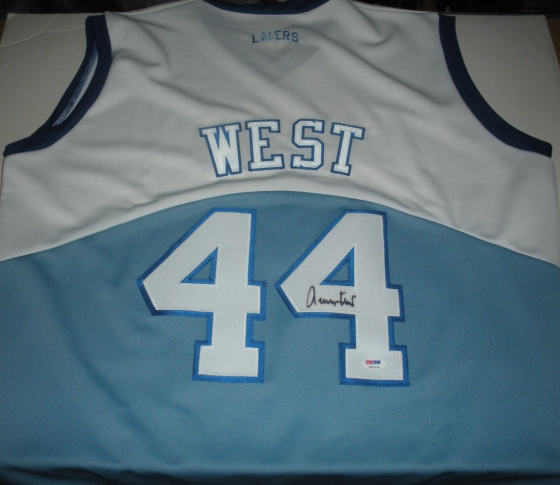 Jerry West Los Angeles Lakers Signed Majestic Jersey PSA/DNA COA (1 of 3)