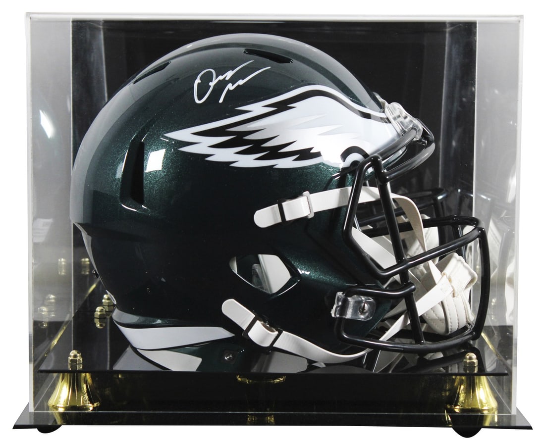 Quinyon Mitchell Autographed Full Size Eagles Helmet with JSA Authentication (1 of 4)