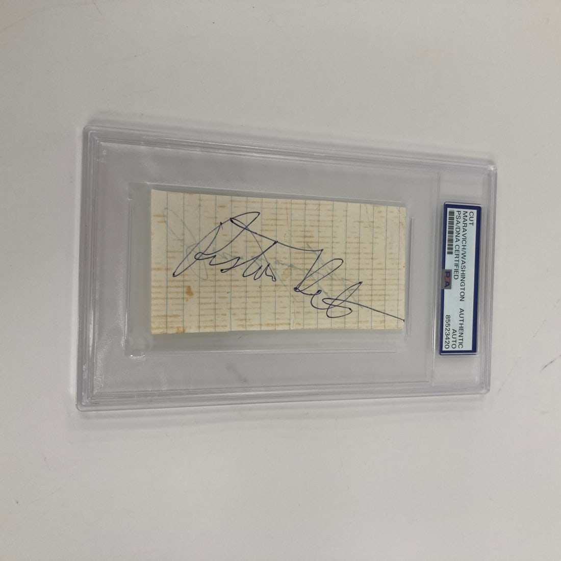 Pete Maravich Signed Cut Signature PSA DNA Certified Basketball (1 of 4)