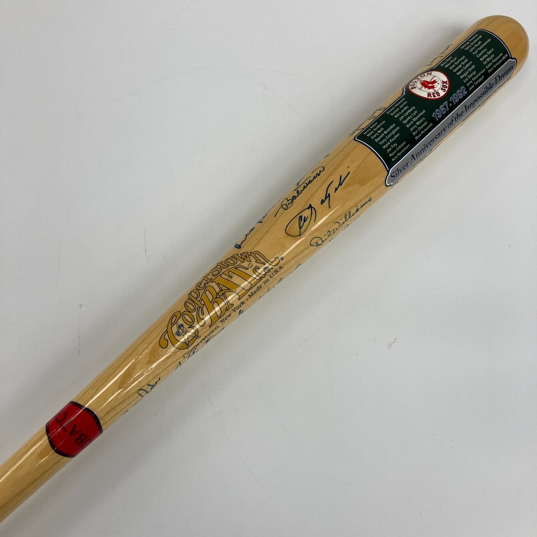 1967 Boston Red Sox Team Signed Baseball Bat Original Proof RARE (1 of 9)