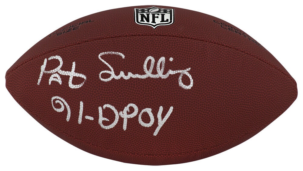 Pat Swilling Signed Wilson Limited NFL Football with 91 DPOY Inscription (1 of 1)