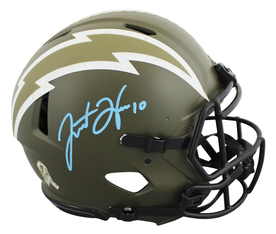 Justin Herbert Signed Chargers Full Size Speed Proline Helmet Fanatics (1 of 3)