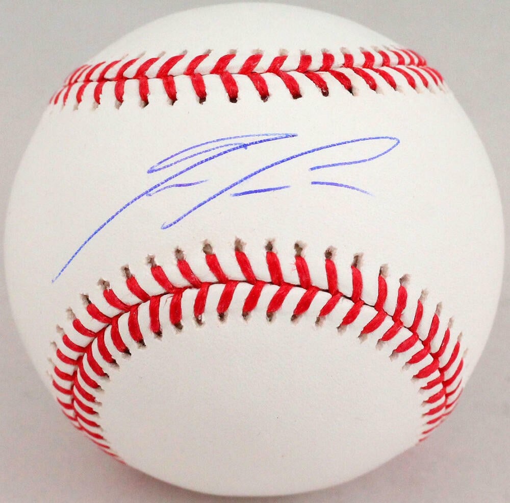Ronald Acuna Autographed Rawlings OML Baseball Beckett Authentication (1 of 6)