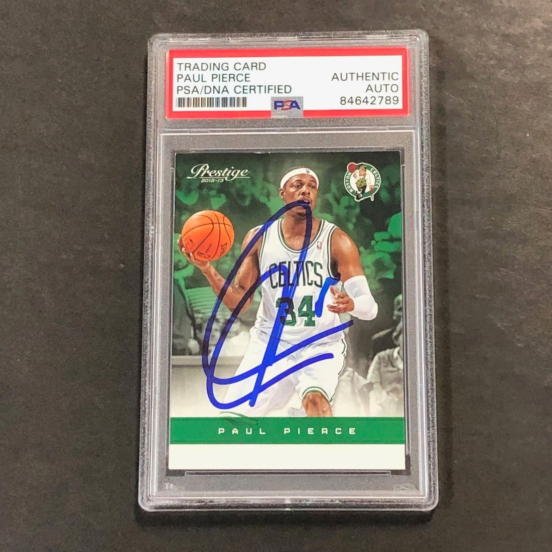 2012-13 Panini Prestige #150 Paul Pierce Signed Card PSA/DNA Authenticated (1 of 2)