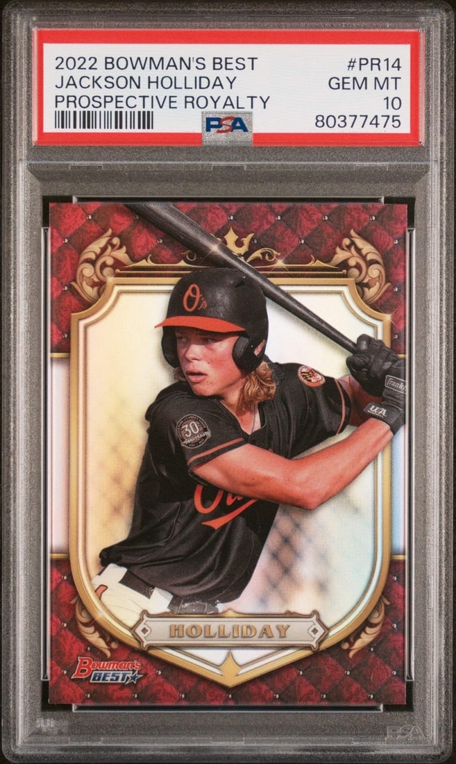 Graded 2022 Bowmans Best Jackson Holliday #PR14 PSA 10 MLB Card (1 of 2)