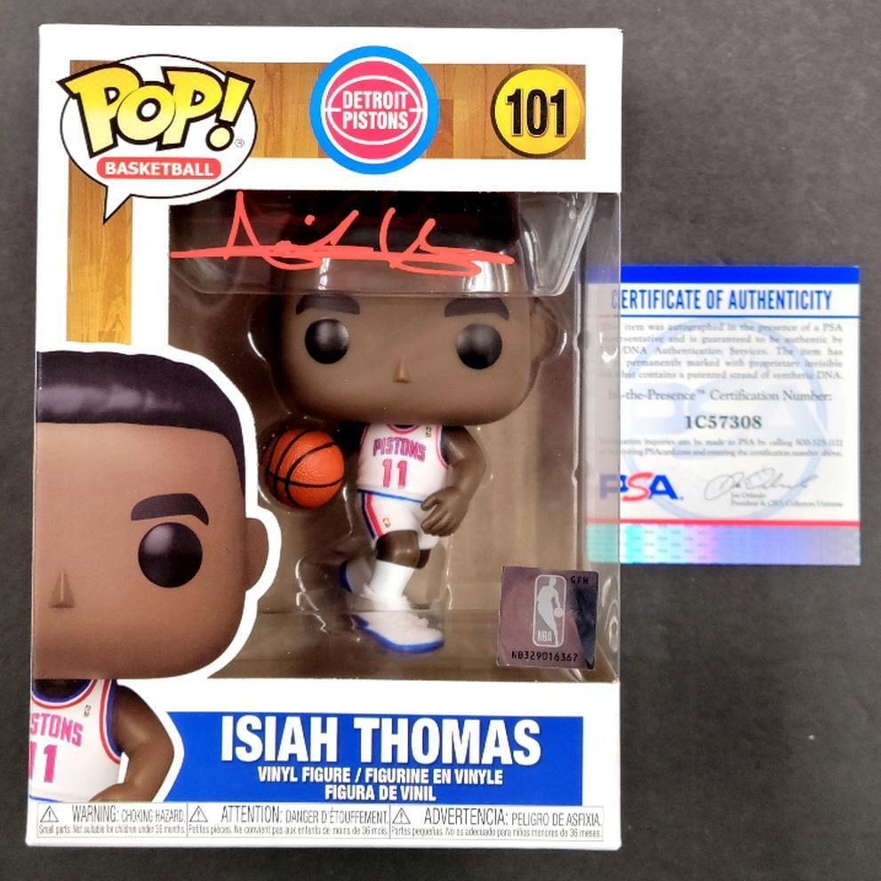 Isiah Thomas Signed Detroit Pistons Funko Pop PSA/DNA COA (1 of 7)