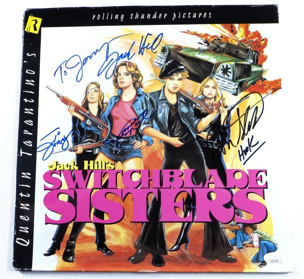 Switchblade Sisters Multi Signed Laserdisc Jack Hill Joanne Nail JSA Authenticated (1 of 3)