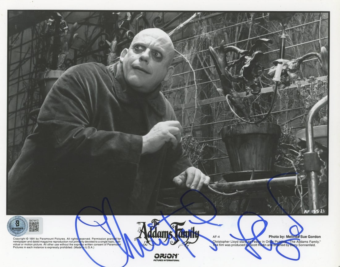 Christopher Lloyd Signed 8x10 The Addams Family Photo BAS Authenticated (1 of 3)