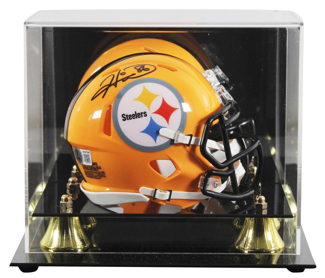 Hines Ward Signed 1962 Steelers Mini Helmet with BAS Authentication: Hines Ward Signed 1962 Steelers Mini Helmet with BAS Authentication This authentic 1962 Throwback Speed Mini Helmet has been personally signed by Hines Ward, a legendary player of the Pittsburgh Steel