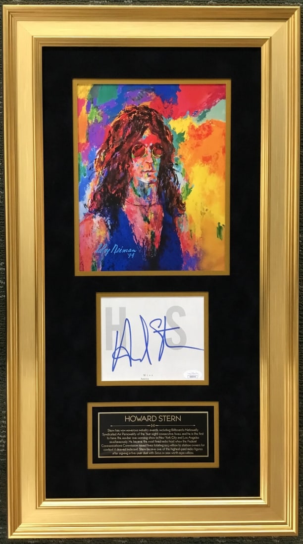 Howard Stern Signed Custom Framed Display with JSA Authentication (1 of 6)