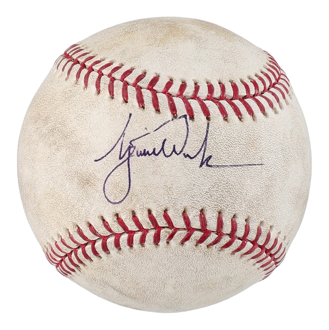 Tiger Woods Signed Game Used MLB Baseball Beckett COA (1 of 4)