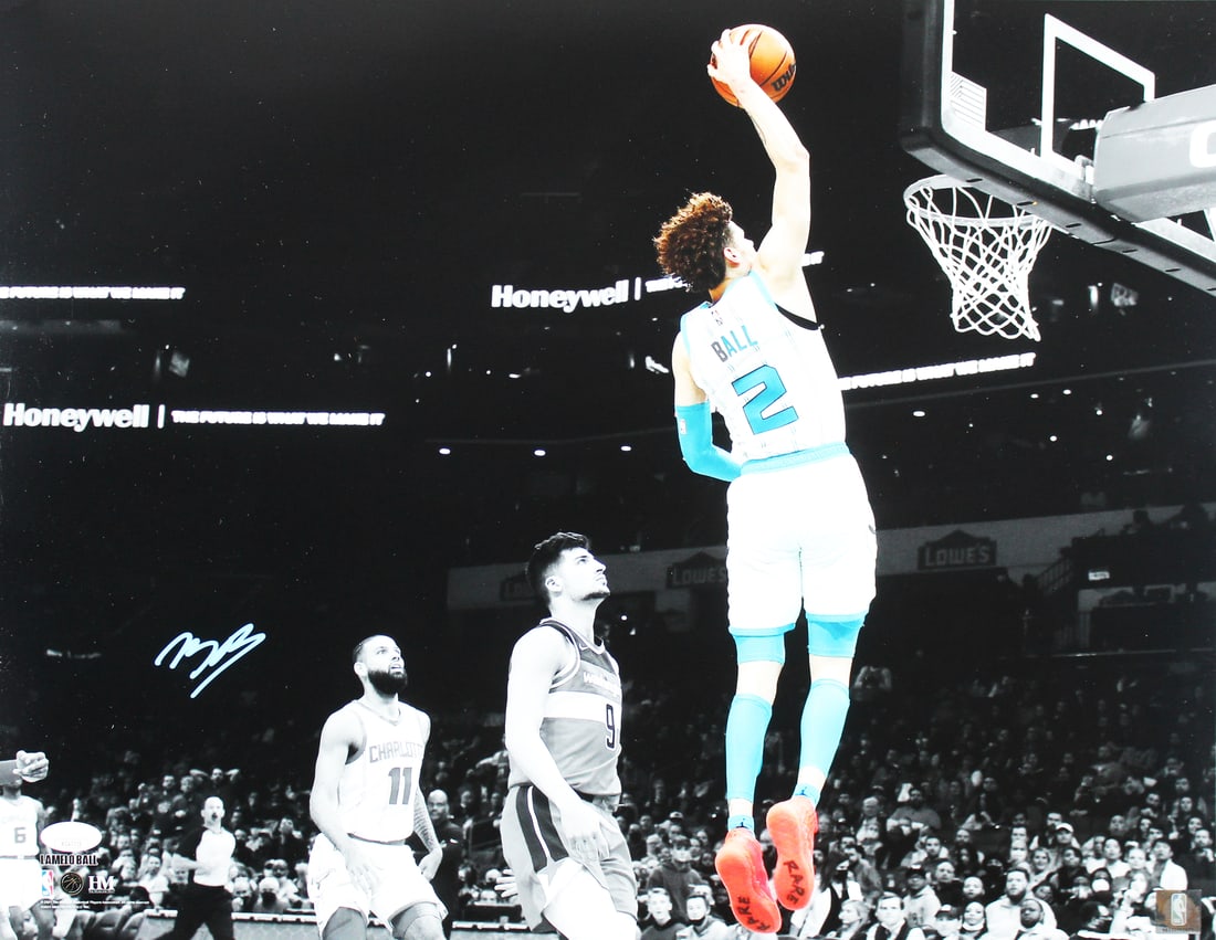 LaMelo Ball Autographed 16x20 Photo Charlotte Hornets JSA COA (1 of 1)