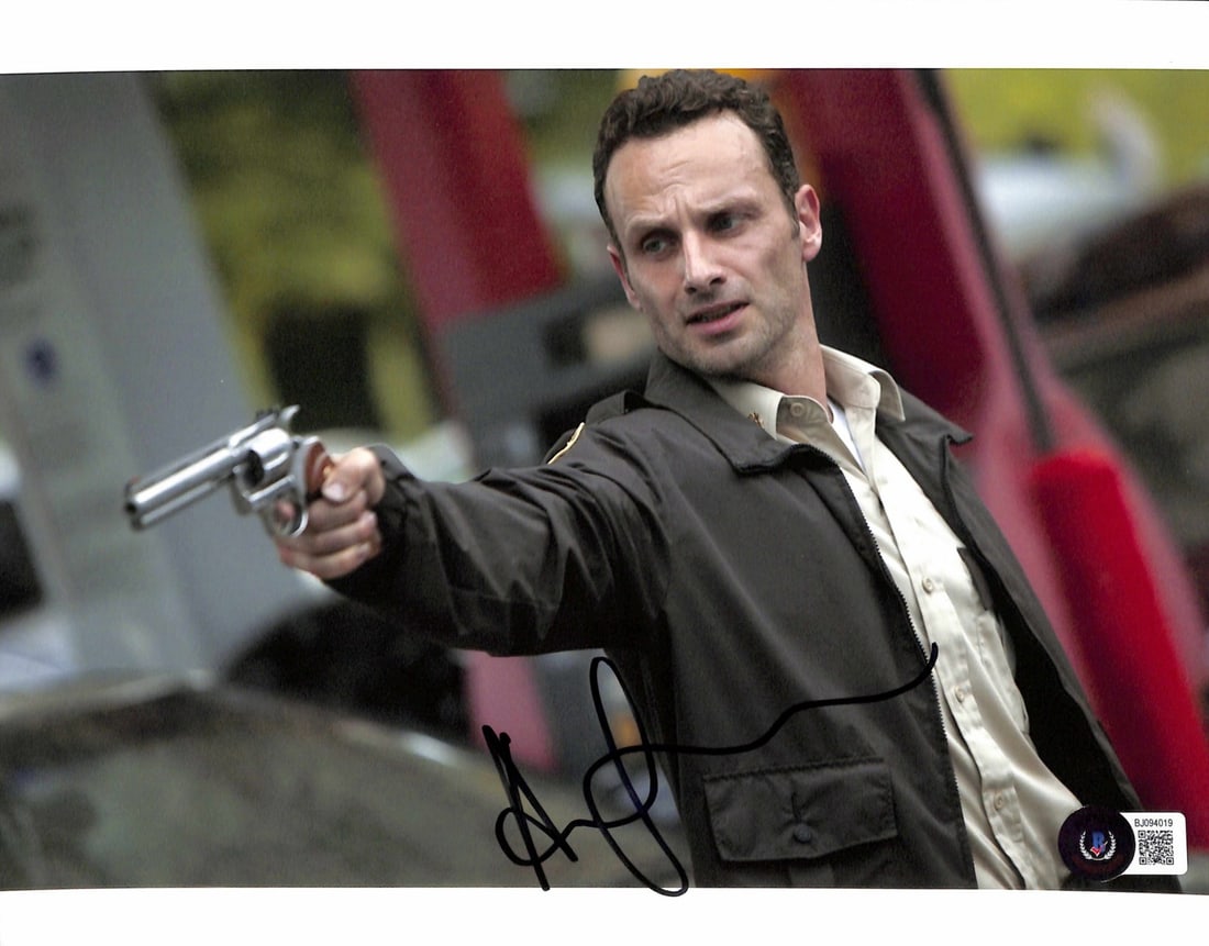 Andrew Lincoln Signed 8x10 Photo The Walking Dead Beckett Certified (1 of 1)