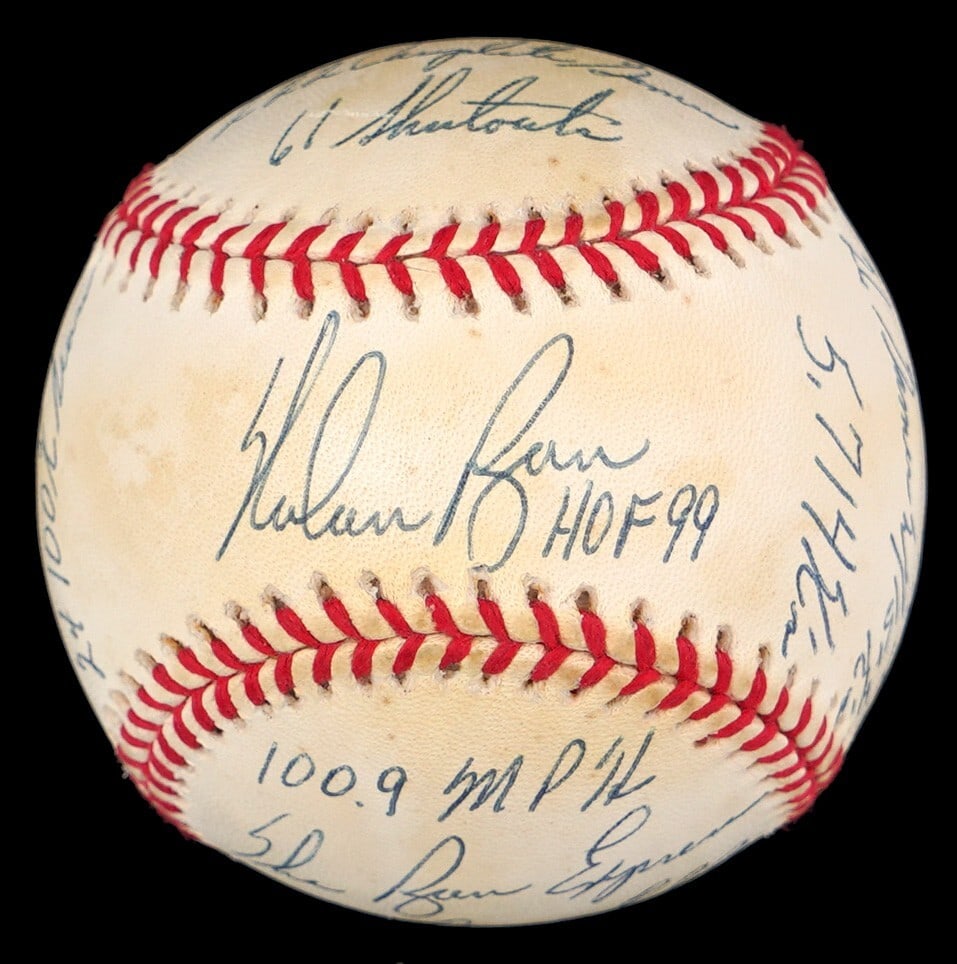 Nolan Ryan Signed Limited Edition Baseball JSA COA 97/1000 RARE Inscribed Stats (1 of 6)