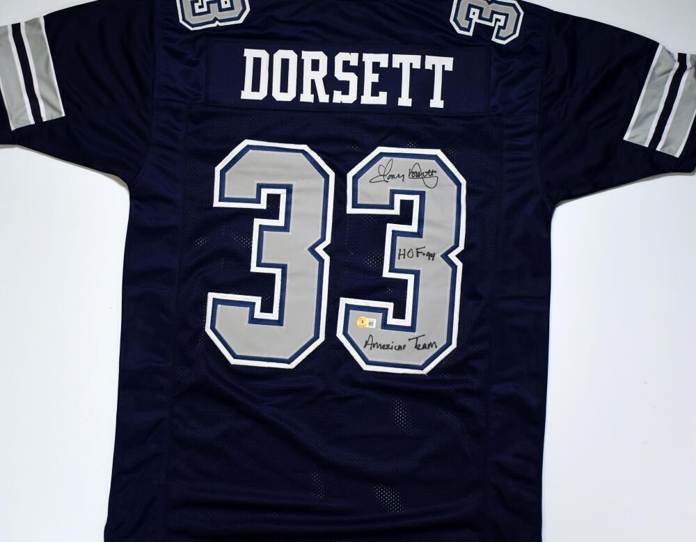 Tony Dorsett Autographed Dallas Cowboys Jersey with Beckett Authentication (1 of 3)