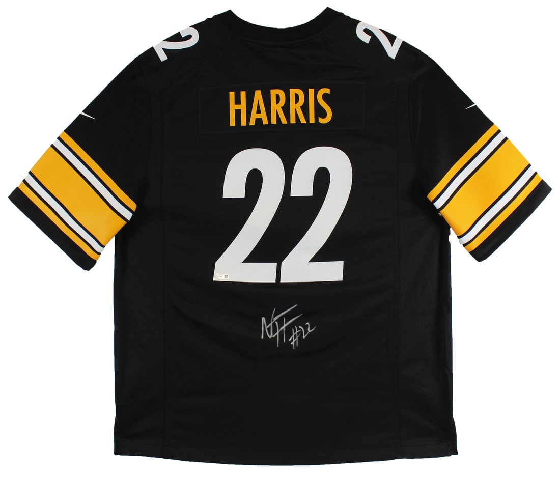 Najee Harris Autographed Black Nike Jersey Pittsburgh Steelers FAN COA (1 of 4)