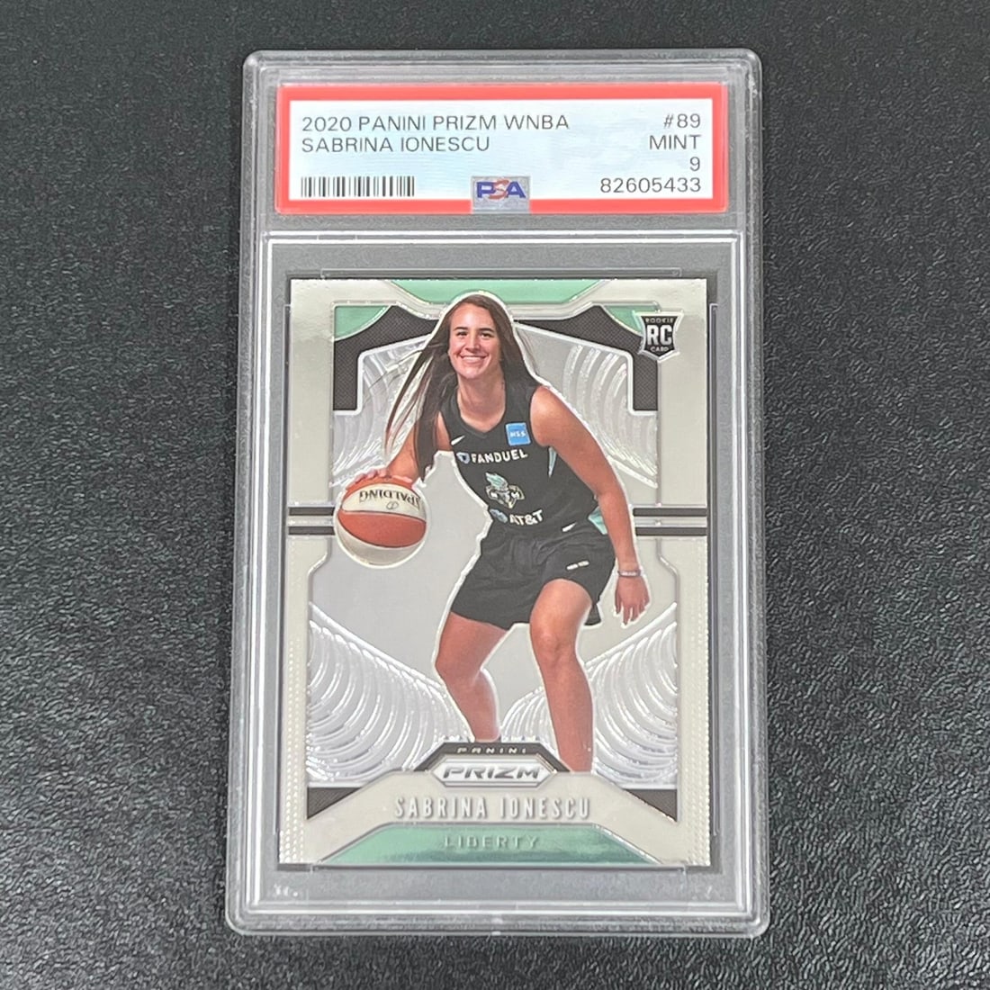 2020 Panini Prizm WNBA Sabrina Ionescu Rookie Card PSA 9 (1 of 2)