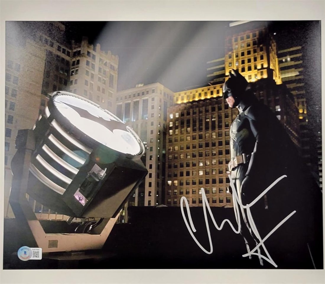 Christian Bale Signed 11x14 Photo Batman The Dark Knight Rises BAS Beckett Authenticated (1 of 3)