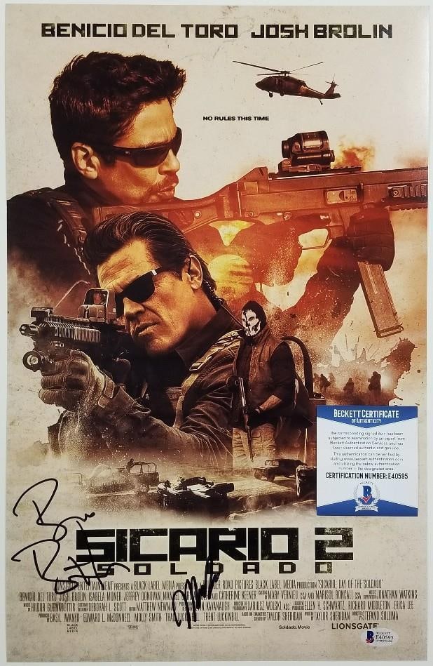 Bruno Bichir Manuel Garcia-Rulfo Signed Sicario Photo Beckett COA 11x17 (1 of 1)