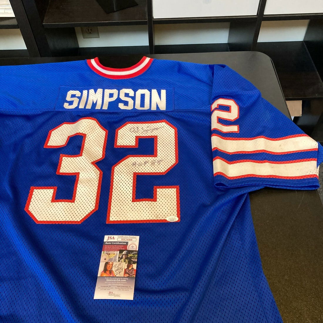 O.J. Simpson Signed 1970s Buffalo Bills Jersey with JSA COA (1 of 8)