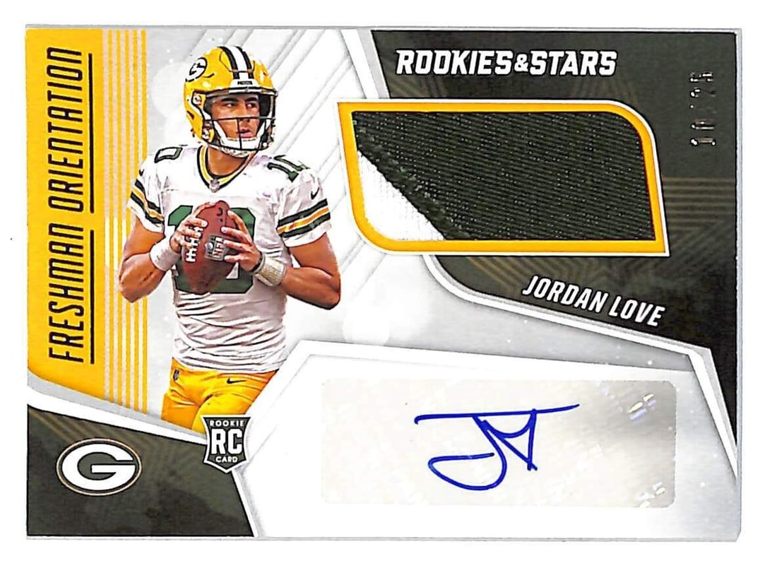 Jordan Love 2020 Panini Rookies & Stars Auto Patch RC /25 NFL (1 of 2)