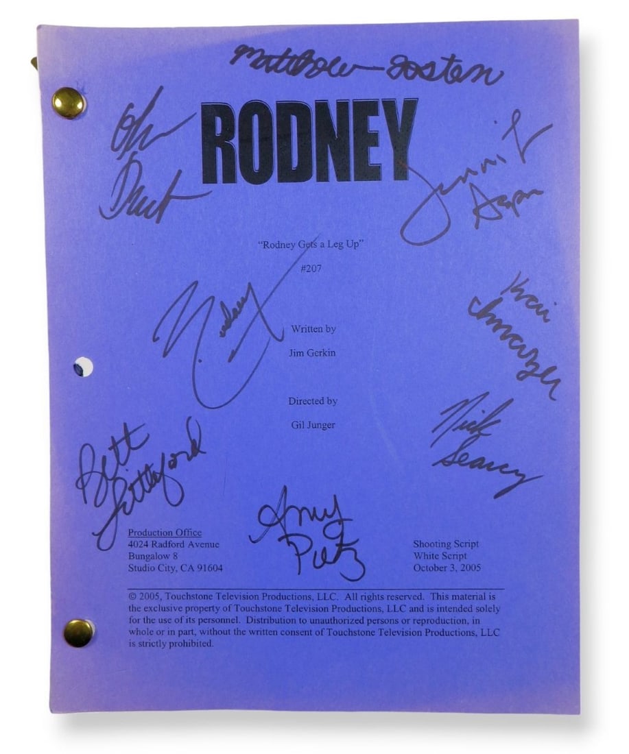 Rodney Carrington Signed TV Script with JSA Authentication (1 of 3)