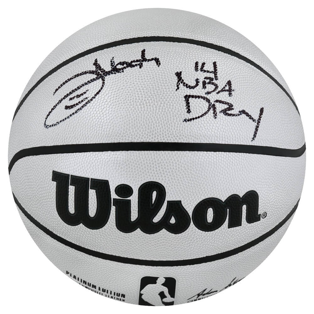 Joakim Noah Signed Wilson Platinum NBA Basketball with '14 DPOY' Inscription (1 of 1)