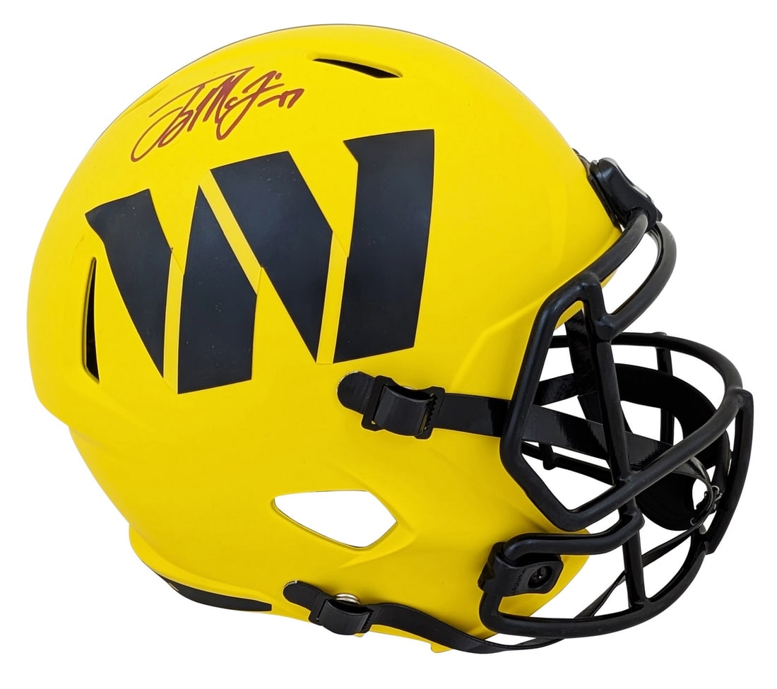 Terry McLaurin Signed Washington Commanders Full Size Speed Helmet BAS Authenticated (1 of 3)