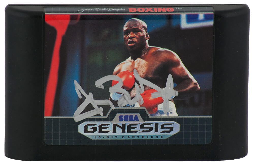 James Buster Douglas Signed Sega Genesis Knockout Boxing Game with COA (1 of 1)