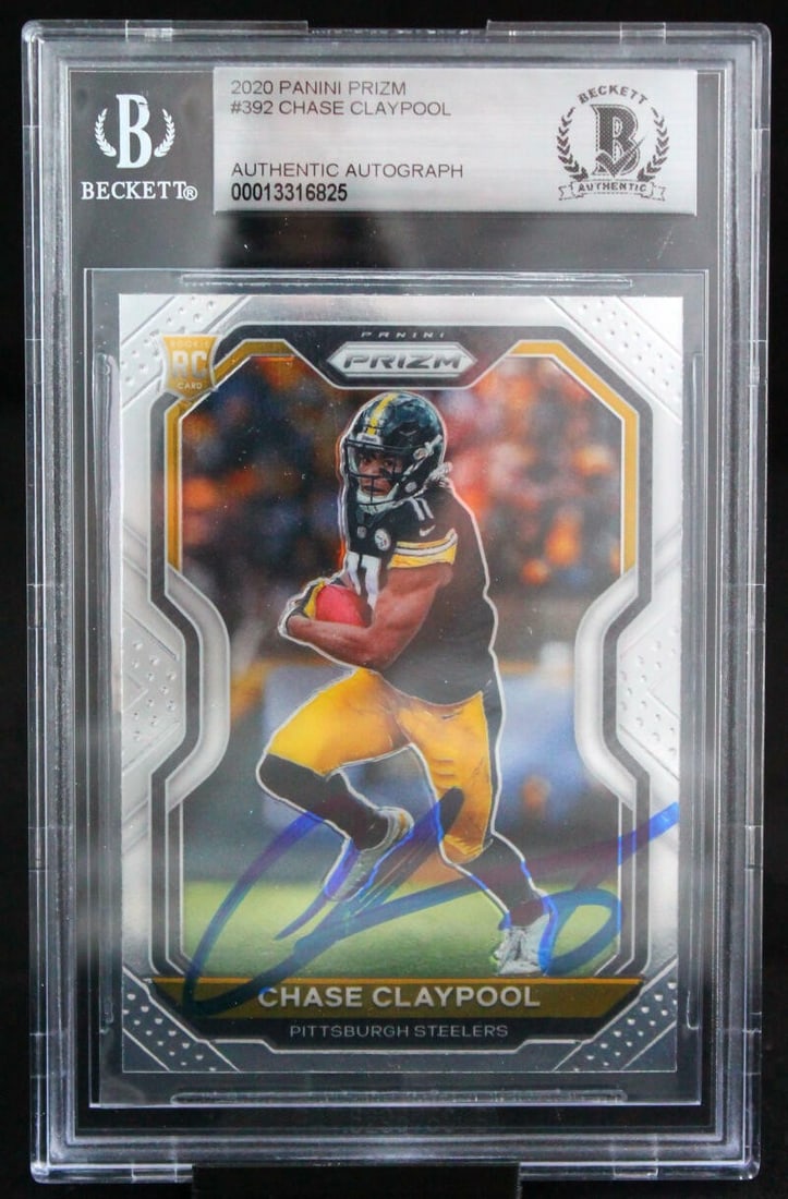 2020 Panini Prizm Chase Claypool Auto 10 Pittsburgh Steelers BGS Signed Card (1 of 6)