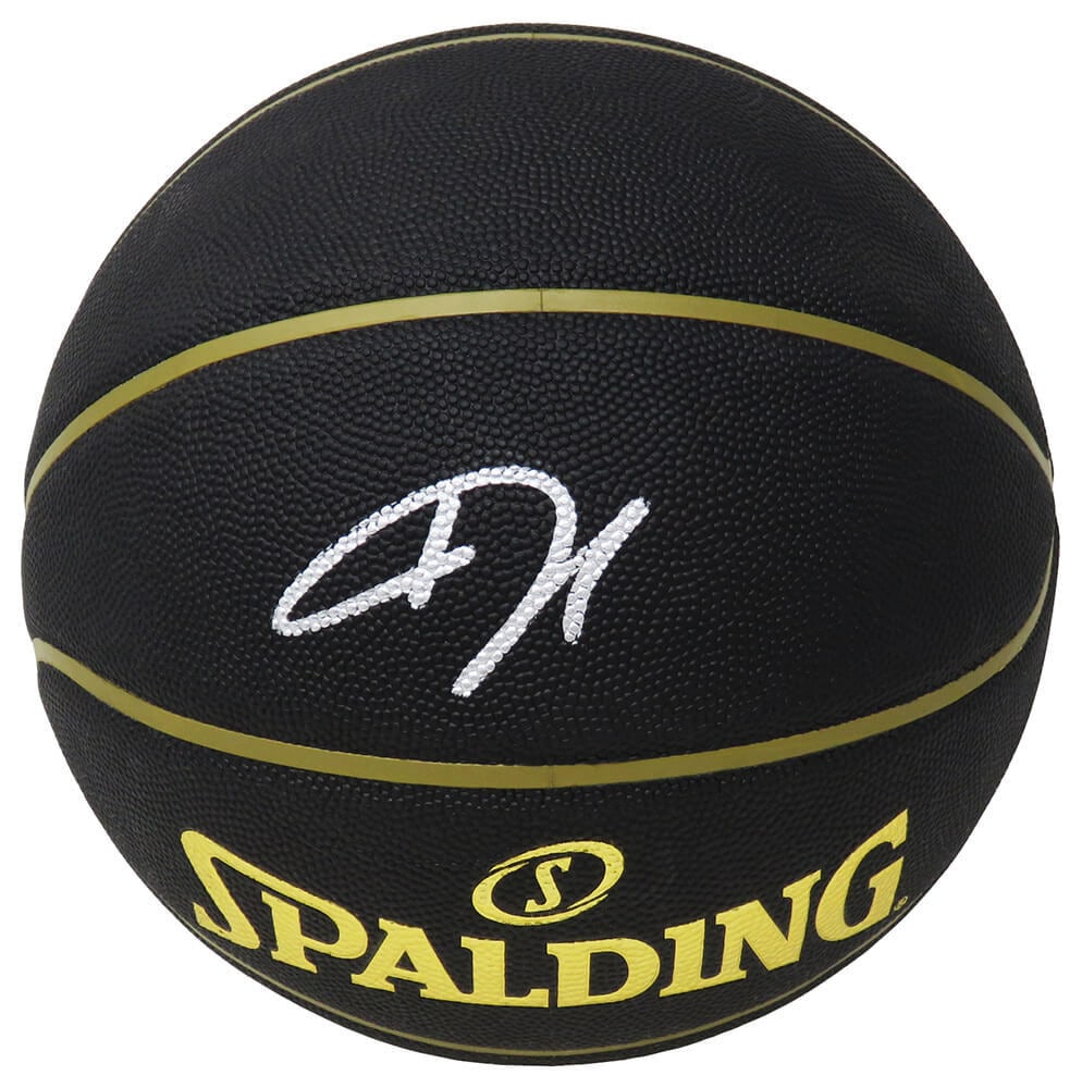 Giannis Antetokounmpo Signed Spalding Elevation Black Basketball with COA (1 of 1)