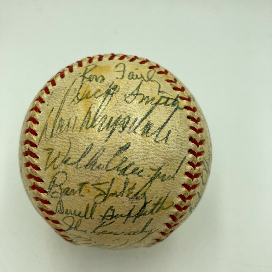 1963 Dodgers World Series Team Signed Baseball Koufax JSA COA 31 Signatures (1 of 10)