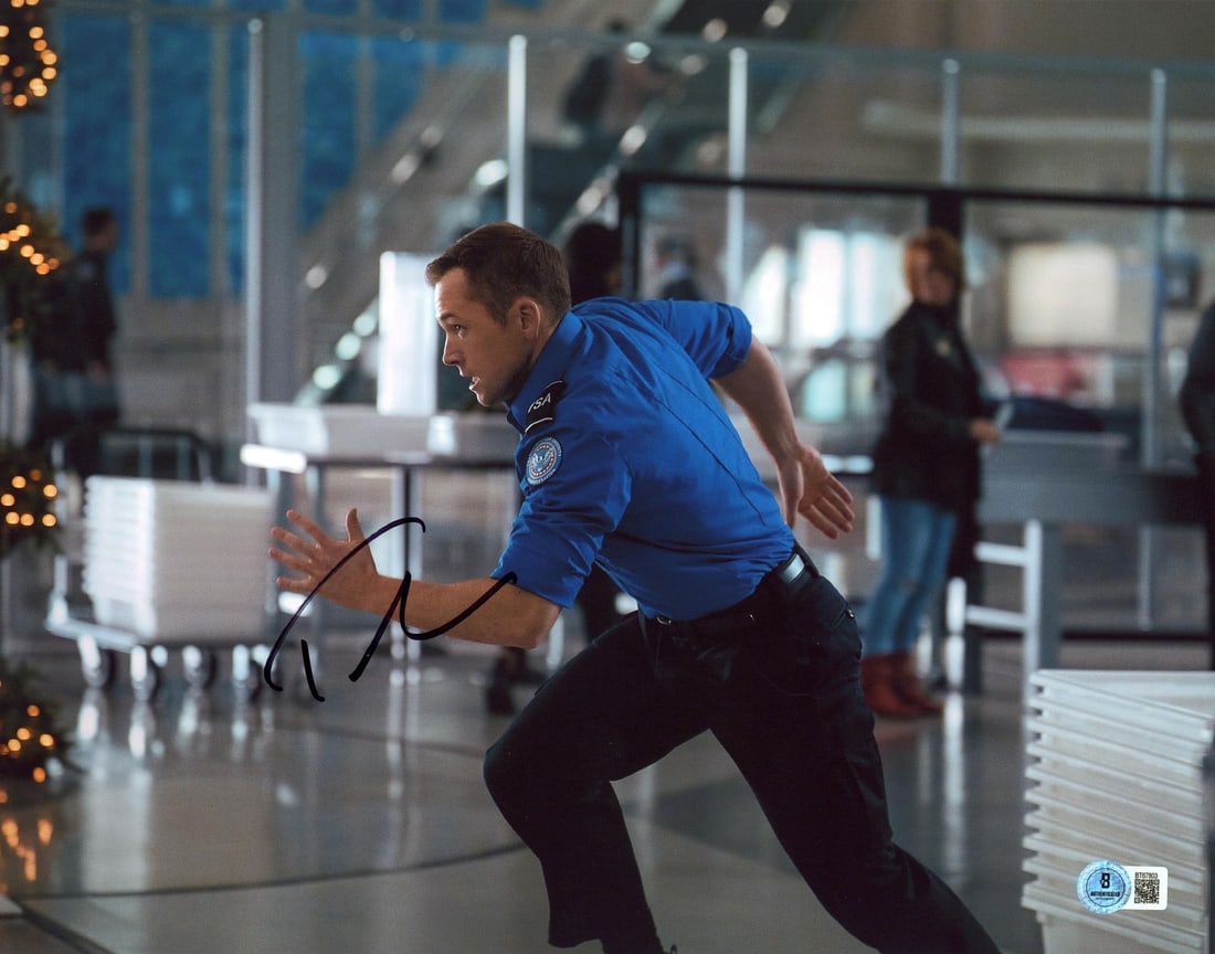 Taron Egerton Signed 11x14 Photo Carry On Beckett Authenticated (1 of 1)