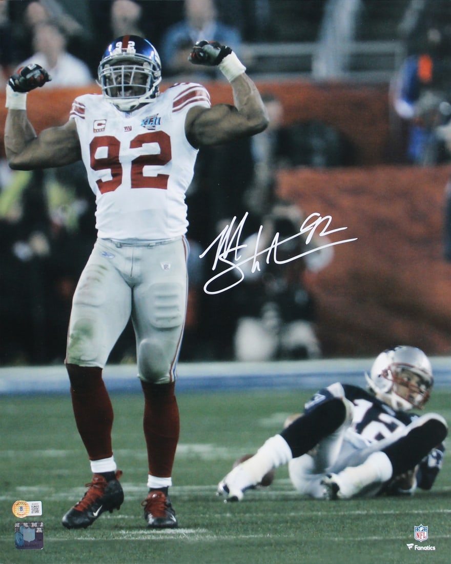 Michael Strahan Signed 16x20 Photo New York Giants BAS Witnessed (1 of 1)