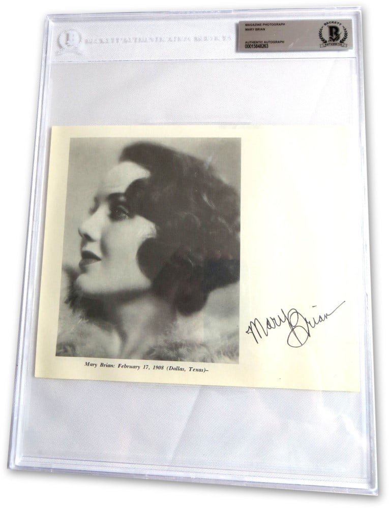Mary Brian Autographed Photo 8.75 x 12 Beckett Authenticated Hollywood Star (1 of 3)