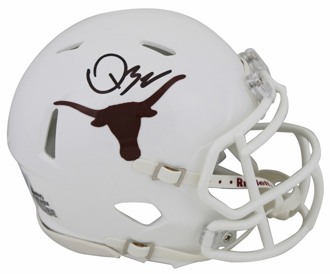 Texas Longhorns Quinn Ewers Signed Speed Mini Helmet BAS Authenticated (1 of 2)