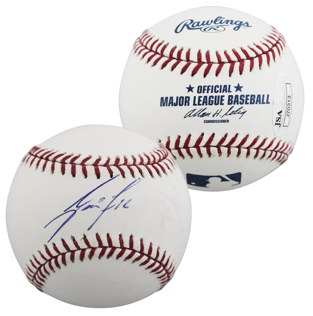 Jose Fernandez Signed OML Baseball Miami Marlins JSA Authentic (1 of 7)