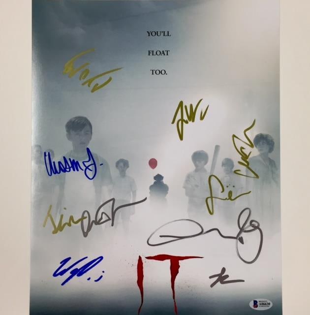 IT Movie Cast Signed 11x14 Photo with Muschietti Lieberher Beckett COA (1 of 3)