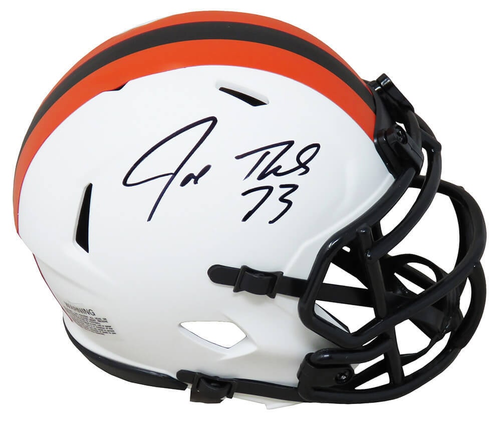 Joe Thomas Signed Cleveland Browns Lunar Eclipse Mini Helmet with SS COA (1 of 1)