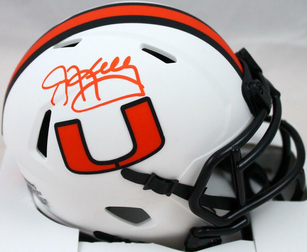Jim Kelly Autographed Miami Hurricanes Mini Helmet Beckett Authenticated (1 of 3)