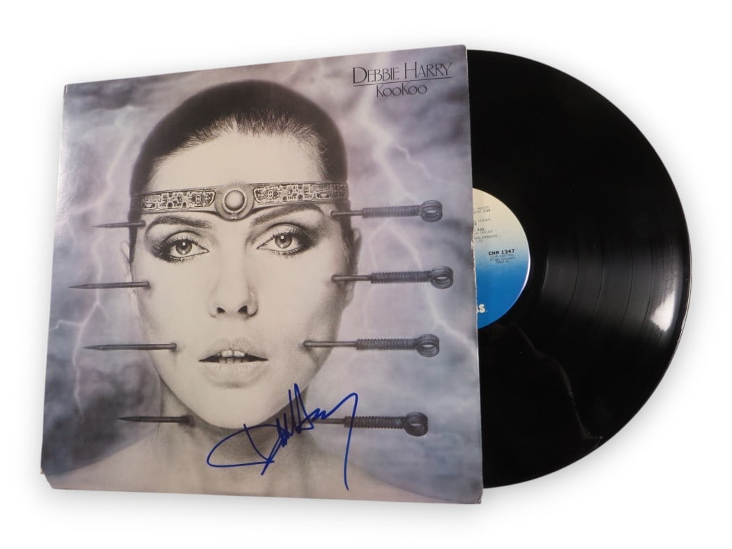 Debbie Harry Autographed Record Album Cover KooKoo Blondie Beckett Authenticated (1 of 4)