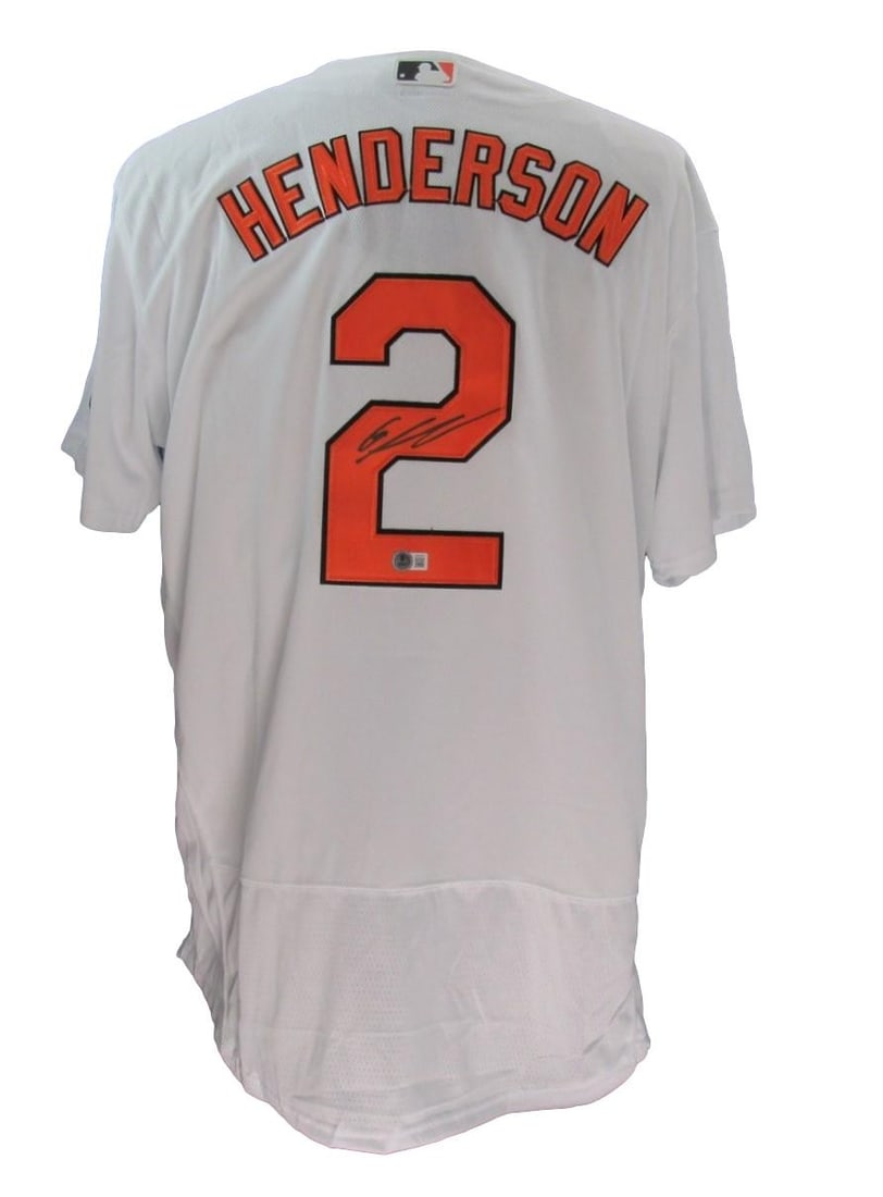 Gunnar Henderson Signed Nike White Jersey Baltimore Orioles BAS Authenticated (1 of 7)