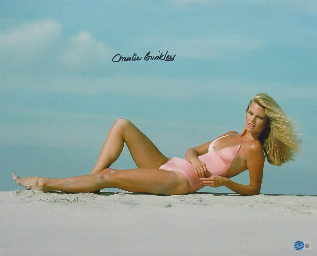 Christie Brinkley Autographed 16x20 Photo BAS Beckett Certified: Christie Brinkley Autographed 16x20 Photo BAS Beckett Certified This listing features a Christie Brinkley autographed 16x20 photo, a stunning collectible for fans of the iconic model and actress. The