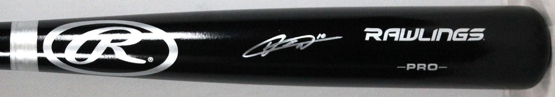 Yuli Gurriel Autographed Black Rawlings Pro Bat with JSA Authentication (1 of 3)