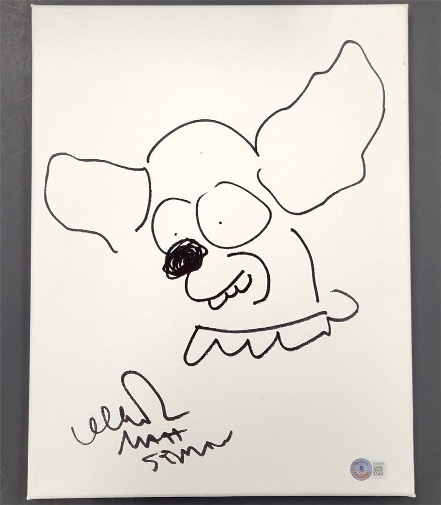 Matt Selman Signed 11x14 Canvas Krusty the Clown BAS Authenticated (1 of 3)