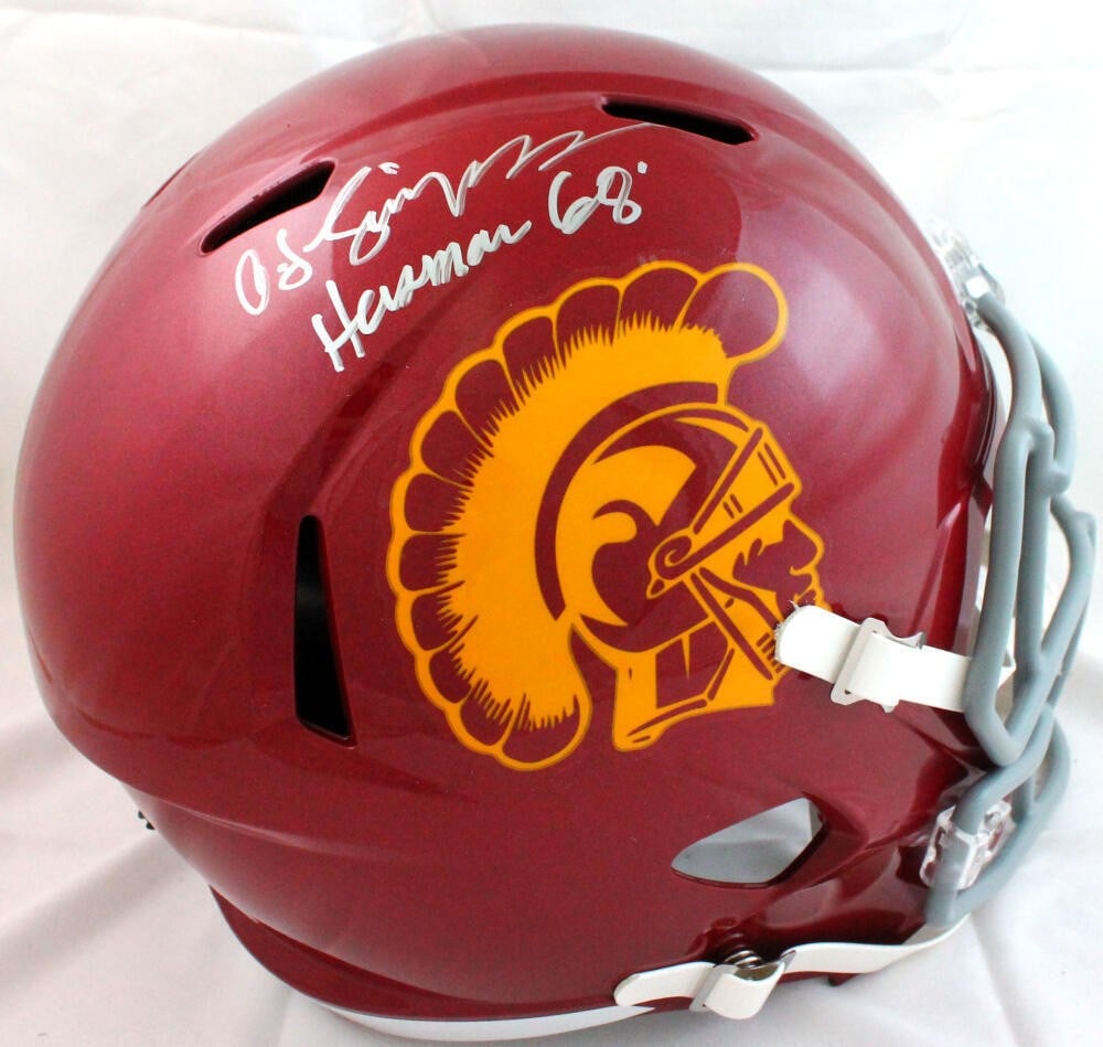 O.J. Simpson Signed USC Trojans Full Size Helmet JSA Authenticated (1 of 9)