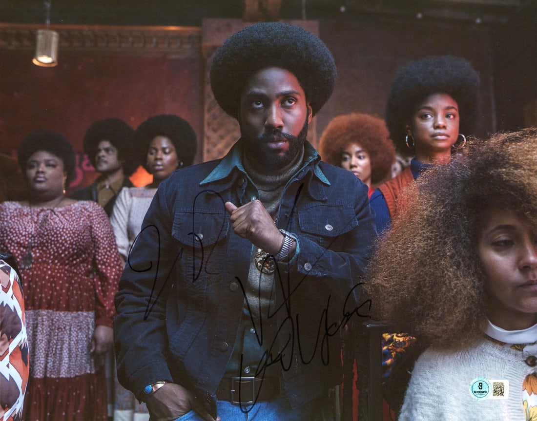 John David Washington Signed BlacKkKlansman 11x14 Photo BAS Authenticated (1 of 1)