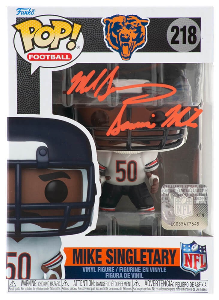 Mike Singletary Signed Bears Funko Pop #218 Samurai Mike with COA (1 of 1)