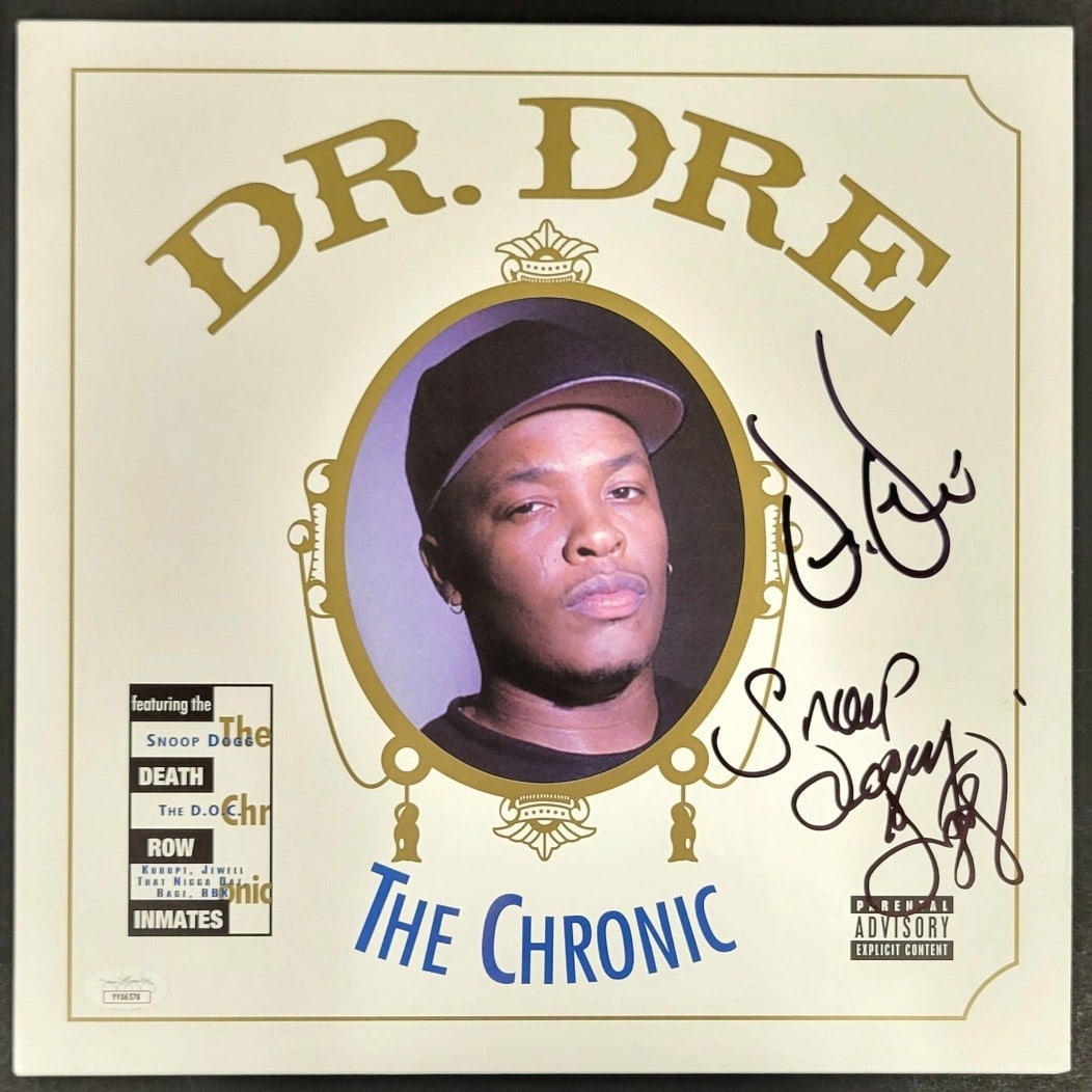 Dr. Dre Snoop Dog Signed The Chronic Vinyl Album JSA Authenticated (1 of 6)